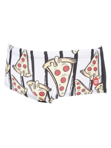 Arena Badehose "Pizza" in Schwarz/ Weiß