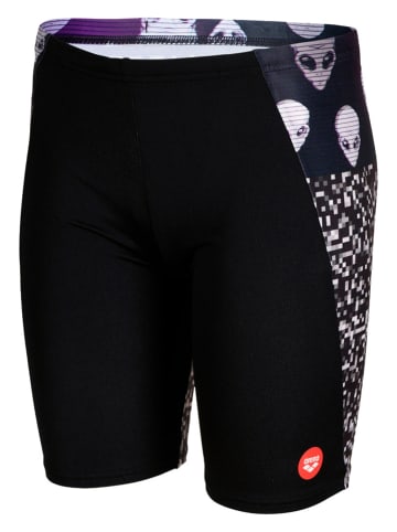 Arena Lange Badehose in Schwarz/ Lila