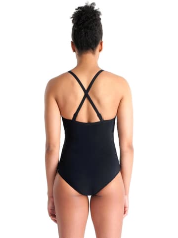 Arena Shape-badpak zwart/lichtblauw