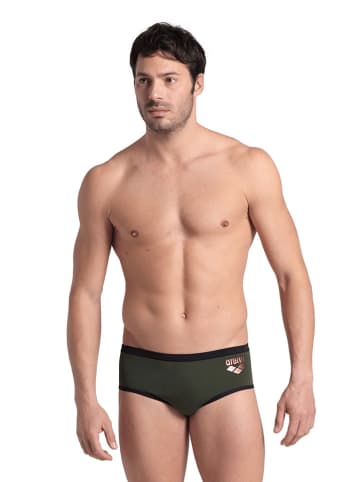 Arena Badehose in Khaki/ Schwarz