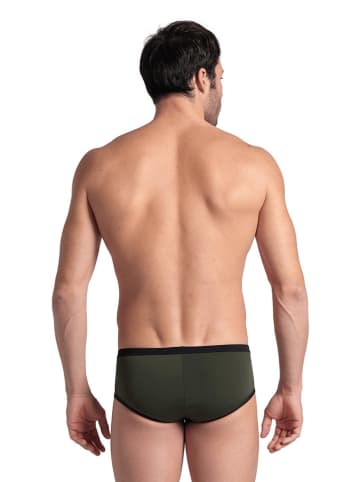 Arena Badehose in Khaki/ Schwarz