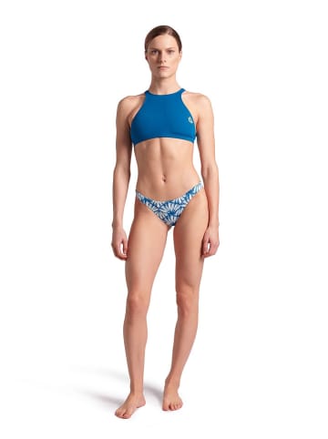 Arena Bikini-Hose in Blau/ Weiß
