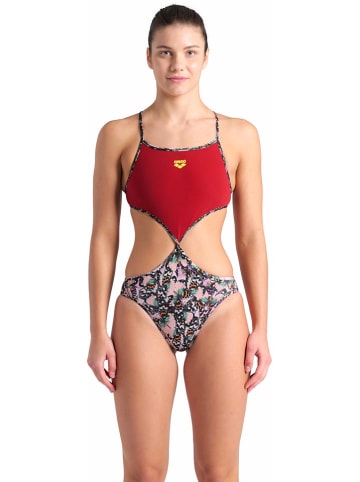 Arena Badeanzug in Rot/ Rosa