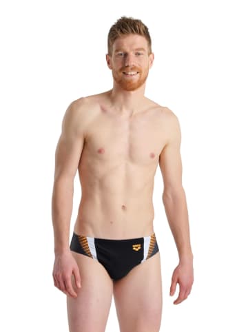 Arena Badehose in Schwarz/ Orange