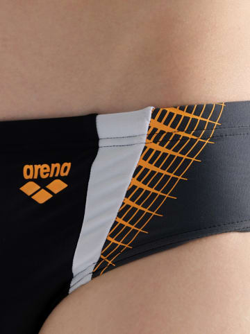 Arena Badehose in Schwarz/ Orange