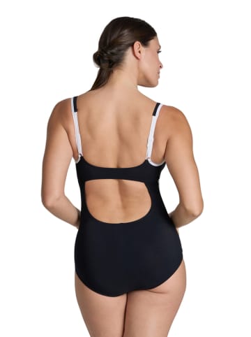 Arena Modelujący strój kąpielowy w kolorze czarno-białym