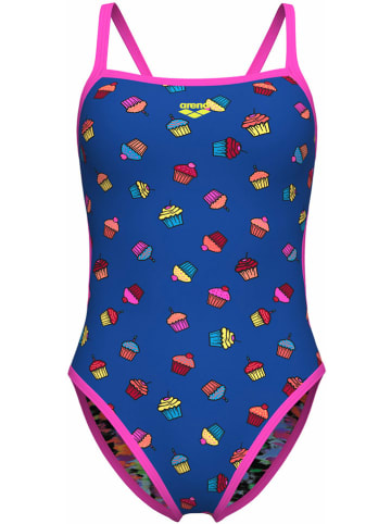 Arena Wende-Badeanzug in Blau/ Pink