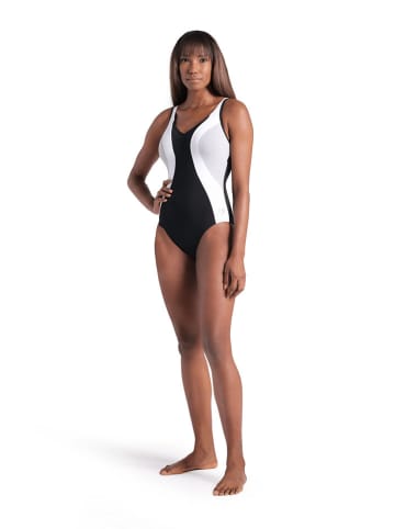 Arena Badeanzug "Roberta" in Schwarz/ Weiß