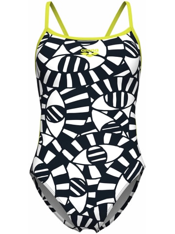 Arena Badeanzug in Gelb/ Schwarz/ Weiß
