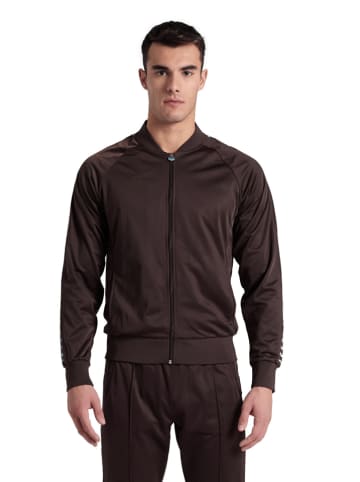 Arena Sweatjacke in Dunkelbraun