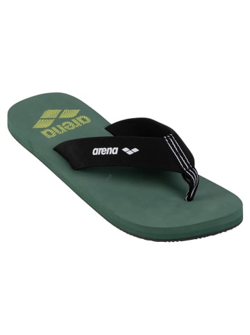 Arena Teenslippers kaki/zwart