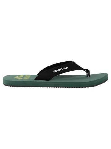 Arena Teenslippers kaki/zwart