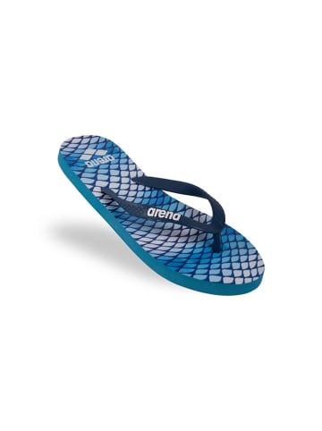 Arena Teenslippers blauw/wit