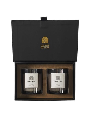 Rétro Chic 2-delige set: geurkaarsen zwart - 2x 24 g