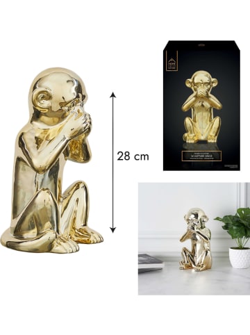 Rétro Chic Figurka dekoracyjna w kolorze złotym - 17 x 28 cm