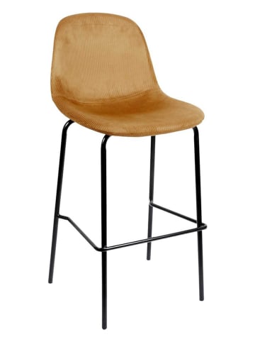 Rétro Chic Hocker barowy w kolorze żółtym - 46 x 100,4 x 48,2 cm