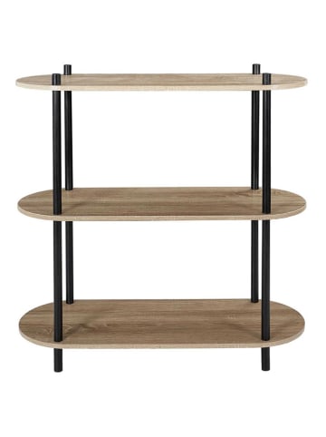 Rétro Chic Regał stojący w kolorze brązowym - wys. 79 cm