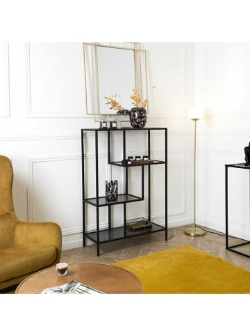 Rétro Chic Staande kast zwart - (B)80 x (H)113 x (D)30 cm