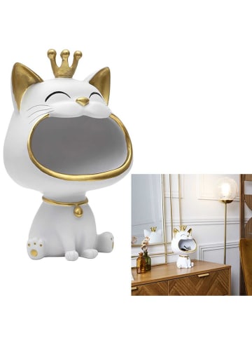 The Concept Factory Decoratief figuur wit/goudkleurig - (H)25,5 cm