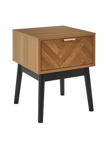 Rétro Chic Nachtkastje "Felix" lichtbruin - (B)40 x (H)50 x (D)40 cm