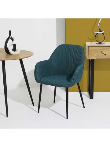 Rétro Chic 2er-Set: Sessel ''Atome'' in Petrol - (B)55,7 x (H)85 x (T)59 cm