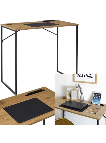 Rétro Chic Biurko "Link" w kolorze jasnobrązowym - 90 x 76 x 50 cm