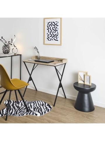 Rétro Chic Bureau lichtbruin/zwart - (B)80 x (H)80 x (D)48 cm