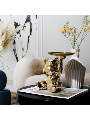 Rétro Chic Figurka dekoracyjna w kolorze złotym - wys. 12 cm