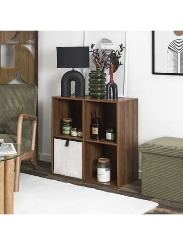 Rétro Chic Standregale in Braun - (B)66,6 x (H)65,6 x (T)31,8 cm