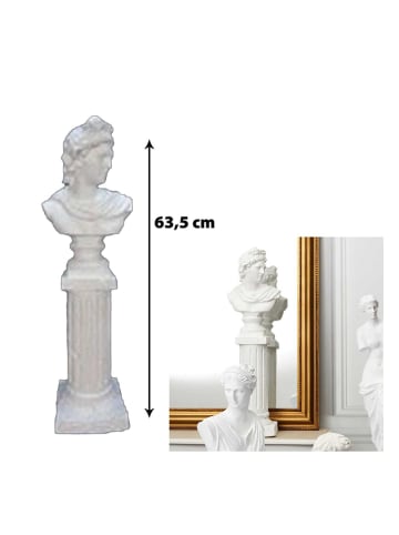 The Concept Factory Dekofigur in Weiß - (H)63,5 cm