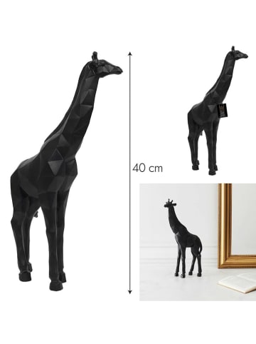 Rétro Chic Figurka dekoracyjna w kolorze czarnym - 19 x 40 x 8,5 cm