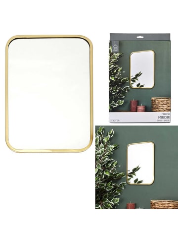 Rétro Chic Spiegel in Gold - (L)34 x (B)25 cm