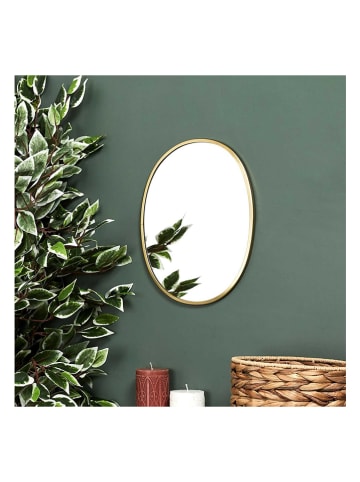 The Concept Factory Lustro ścienne w kolorze złotym - 25 x 34 cm