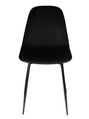 Rétro Chic Krzesło "Giulia" w kolorze czarnym - 42,5 x 87 x 44 cm