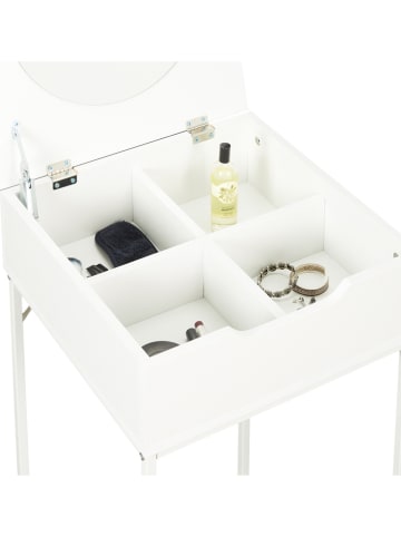 THE HOME DECO FACTORY Stolik "Abbott" w kolorze białym - 45 x 77 x 45 cm