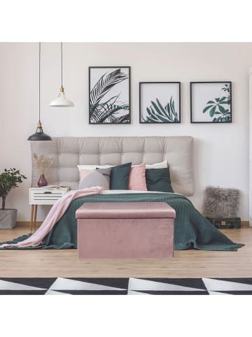 The Home Deco Kids Sitztruhe "Giulia" in Rosa - (B)77 x (H)38 x (T)38 cm