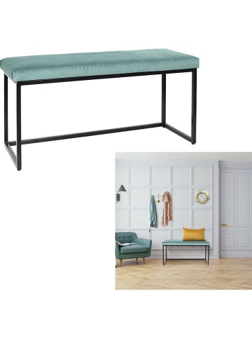 Rétro Chic Ławka "Giulia" w kolorze morskim - 100 x 49 x 39 cm