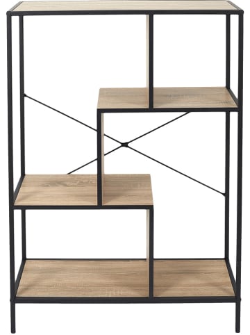 Ethnical Life Regal "Edison" in Natur/ Schwarz - (B)113 x (H)80 x (T)30 cm