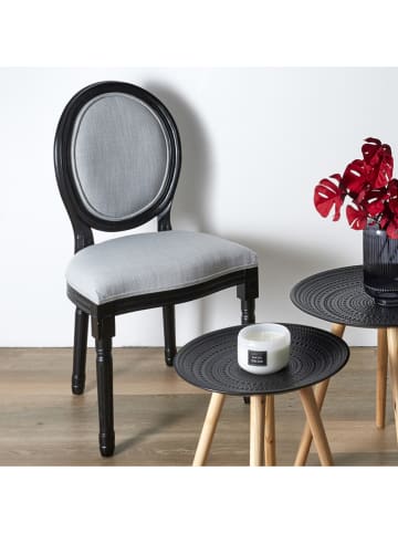 Rétro Chic 2er-Set. Esszimmerstühle "Eleonor" in Grau - (B)48 x (H)96 x (T)46 cm