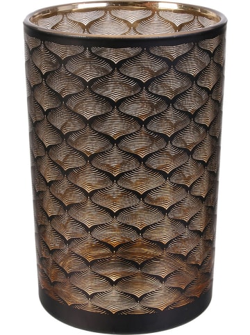 Rétro Chic Vase "Aster" in Schwarz - (H)20 x Ø 12 cm