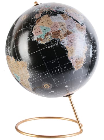 Rétro Chic Wereldbol zwart - Ø 21,5 cm