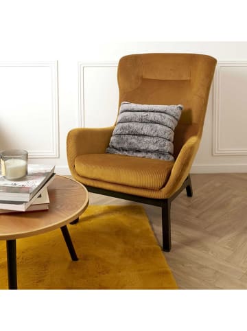 Rétro Chic Kissen in Grau - (L)40 x (B)40 cm