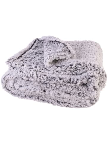 THE HOME DECO FACTORY Plaid in Grau - (L)150 x (B)120 cm