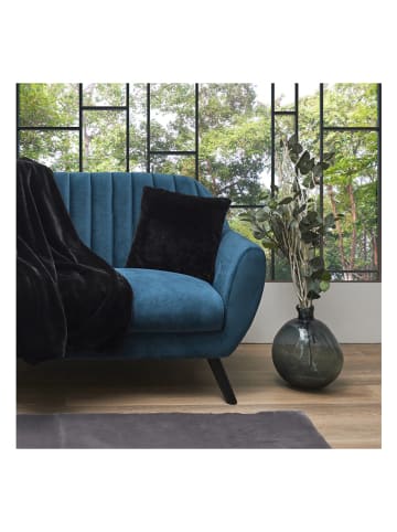 Rétro Chic Kissen in Schwarz - (L)40 x (B)40 cm