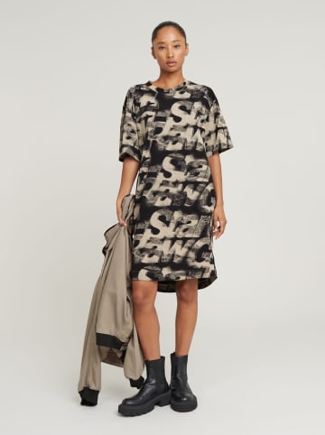 G-Star Kleid in Schwarz/ Beige