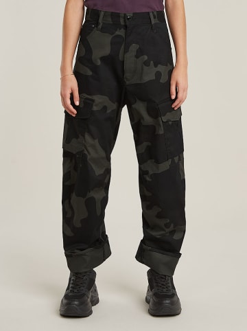 G-Star Bojówki w kolorze szaro-czarnym