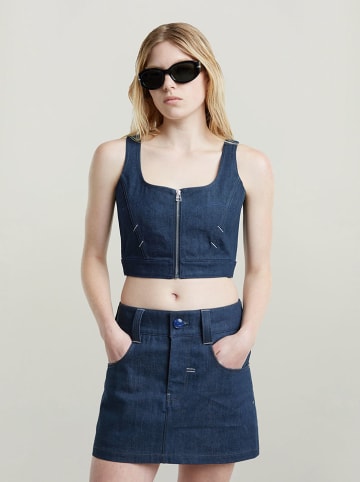 G-Star Top dżinsowy w kolorze granatowym