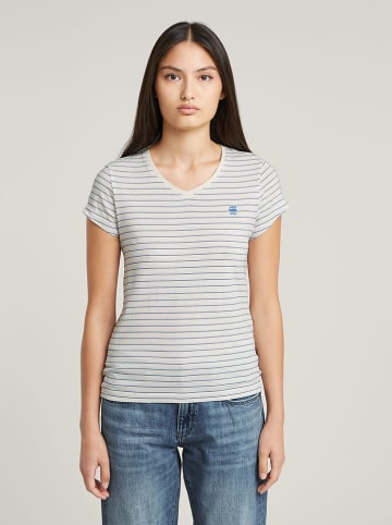 G-Star Shirt in Weiß/ Blau