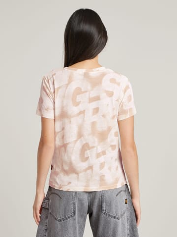 G-Star Koszulka w kolorze beżowo-kremowym