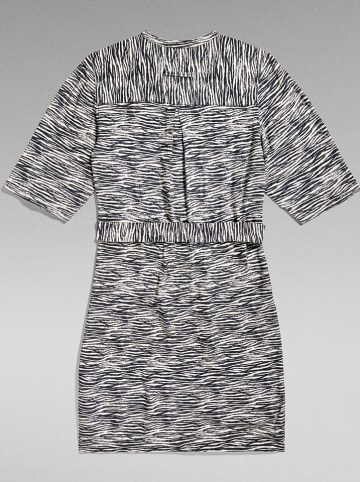 G-Star Kleid in Schwarz/ Weiß